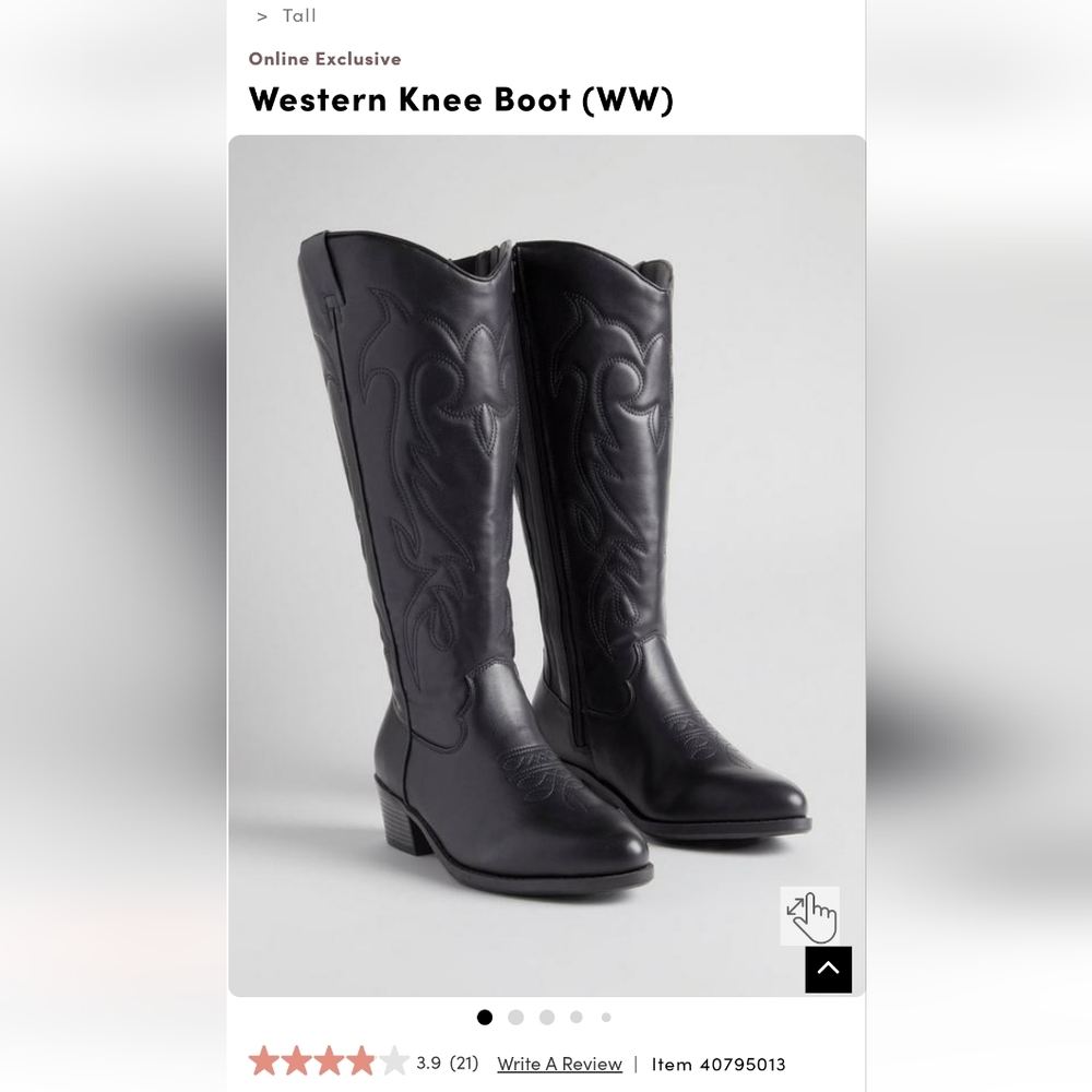 Torrid Western Knee Boots 10WW